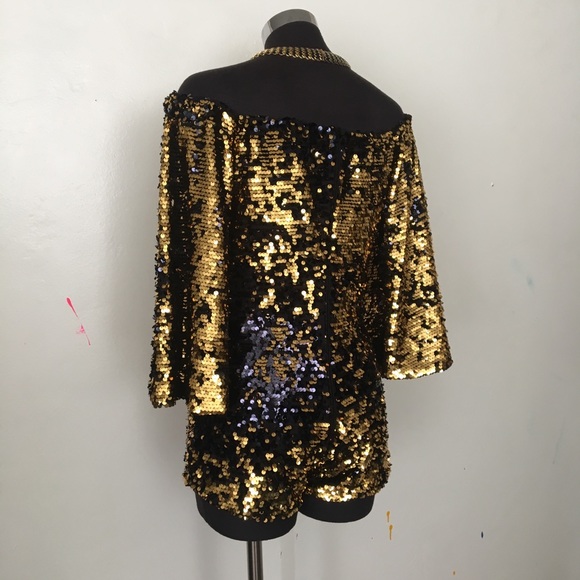Carmelita Couture Sequin Romper EUC - Picture 6 of 7